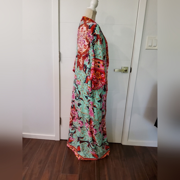 Anthropologie Riley Floral Kimono Cover-Up One Size - Picture 5 of 10